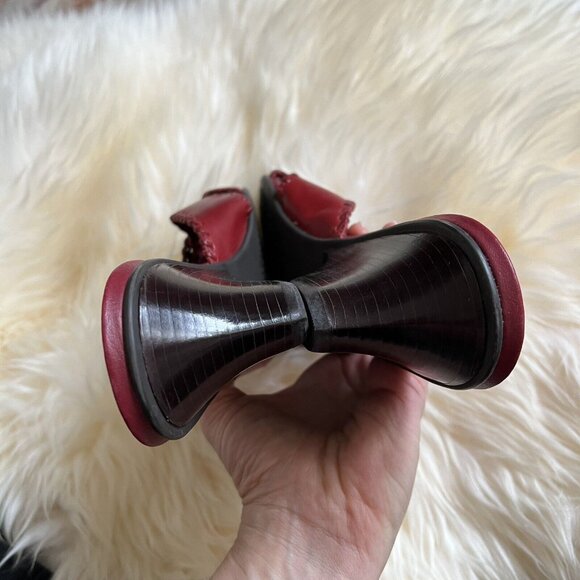 Ladies Naturalizer Dumas Red Leather Sandals Shoes Size 10M New Womens Heels - Picture 8 of 9